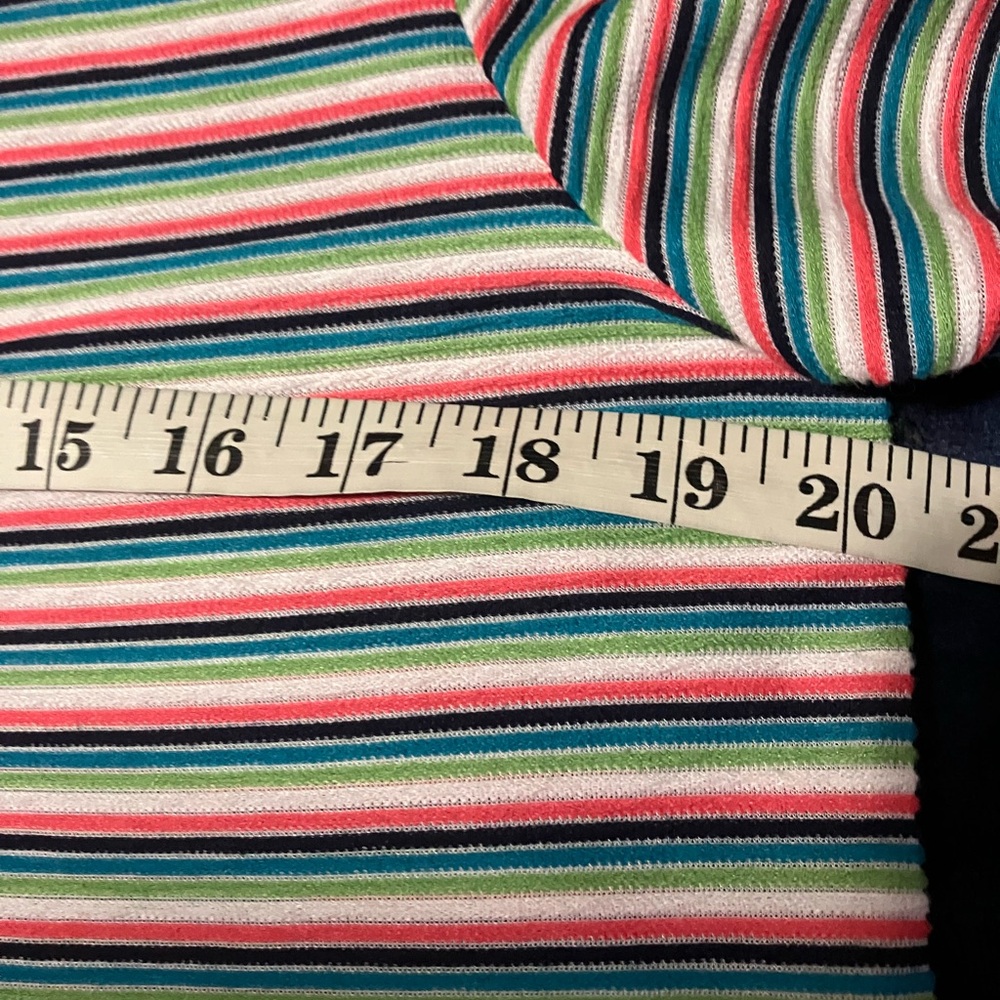 Ruby Rd. Colorful Striped Short Sleeve Top - Picture 5 of 11